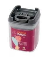 Pote Hermético Vácuo Transparente Porat Condimentos Premium