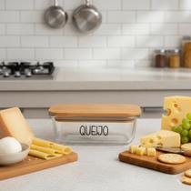 Pote Hermético Vidro (1 Litro) Queijo Pote Hermético Vidro (1 Litro) Queijo