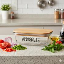 Pote Hermético Vidro (1 Litro) Vinagrete Pote Hermético Vidro (1 Litro) Vinagrete