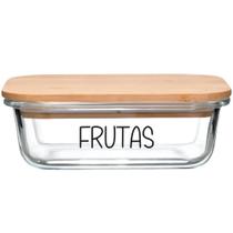 Pote Hermético Vidro (1,040 Litros) Frutas Pote Hermético Vidro (1,040 Litros) Frutas