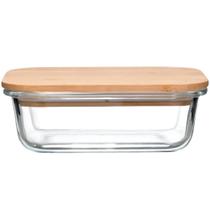 Pote Hermético Vidro (1,040 Litros) Liso Pote Hermético Vidro (1,040 Litros) Liso