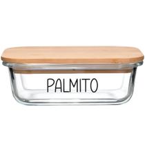 Pote Hermético Vidro (1,040 Litros) Palmito Pote Hermético Vidro (1,040 Litros) Palmito