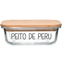 Pote Hermético Vidro (1,040 Litros) Peito de Peru Pote Hermético Vidro (1,040 Litros) Peito de Peru