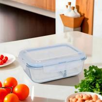 Pote Hermético Vidro 1520ml Com Tampa Vedação Silicone