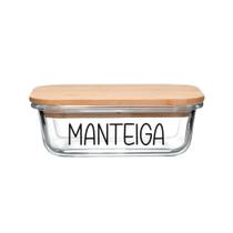 Pote Hermético Vidro (370 ml) Manteiga Pote Hermético Vidro (370 ml) Manteiga