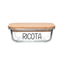 Pote Hermético Vidro (370 ml) Ricota Pote Hermético Vidro (370 ml) Ricota