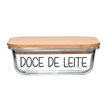 Pote Hermético Vidro (600 ml) Doce de Leite