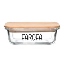 Pote Hermético Vidro (600 ml) Farofa