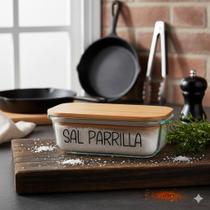 Pote Hermético Vidro (600 ml) Sal Parrilla Pote Hermético Vidro (600 ml) Sal Parrilla
