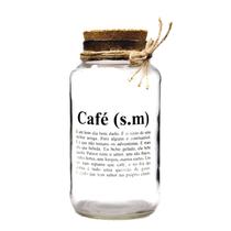 Pote Hermético Vidro 750 Ml Decorativo Significado Café