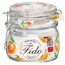 Pote Hermético Vidro Bormioli Rocco Fido 500ml Transparente Original Itália Pote Hermético Vidro Bormioli Rocco Fido 500ml Transparente Original Itália