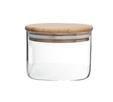 Pote Hermético Vidro Boro c/ Tampa de Bambu 370ml Mimo Style Pote Hermético Vidro Boro c/ Tampa de Bambu 370ml Mimo Style