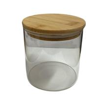 Pote Hermético Vidro Borossilicato 800ml Tampa Bambu Liso Cozinha Conservação Alimentos Organizador Resistente Moderno Pote Hermético Vidro Borossilicato 800ml Tampa Bambu Liso Cozinha Conservação Alimentos Organizador Resistente Moderno