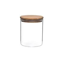 Pote Hermético Vidro Borossilicato Com Tampa de Bambu 1 L Mimo Style