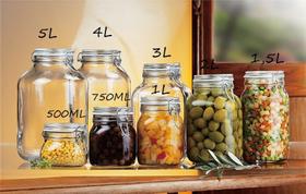 Pote Hermetico Vidro Fido Bormioli Fecho Metal 3 Lt Original