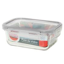 Pote Hermético Vidro High Boro Silicato Retangular 660ml - Dolce Home