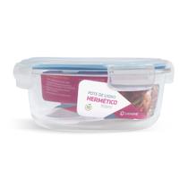 Pote Hermético Vidro Redondo Grande Salada Fit 950ml
