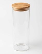 Pote Hermético Vidro Tampa Bambu 1750ml Borossilicato Pote Hermético Vidro Tampa Bambu 1750ml Borossilicato
