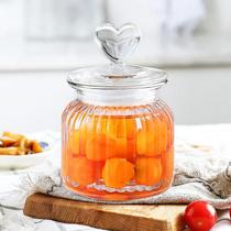 Pote hermetico vidro tampa com coraçao 650 ml - Pote hermetico vidro tampa com coraçao 650 ml -