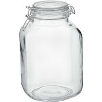 POTE HOME&CO VIDRO 3L 23x14x14cm TRANSPARENTE PORTA MANTIMENTOS