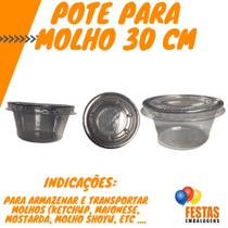 Pote Incolor/Transparente Para Molhos Com Tampa 30ml A-695 Com 700 Unidades Pote Incolor/Transparente Para Molhos Com Tampa 30ml A-695 Com 700 Unidades