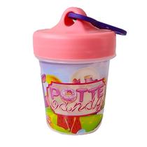 Pote Infantil Docinho Menina Potinho com Gancho Comida Petisco Candy Recreio Potte Pote Infantil Docinho Menina Potinho com Gancho Comida Petisco Candy Recreio Potte