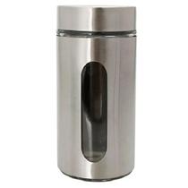 Pote Inox Visor Style Vítreo Fechamento Hermético 1,3 Litros