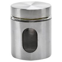 Pote Inox Visor Vítreo Fechamento Hermético 630ml Mimo Style