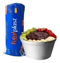 Pote Isopor C Tampa Cumbuca Sorvete Açaí Sopa caldo canja festa sobremesa doce 360ml 100unid