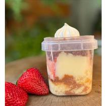 Pote Lacre Quadrado com Tampa 220ml - 10 unidades - Plastilania