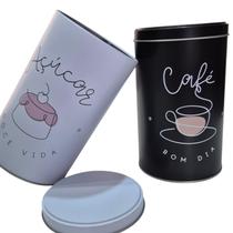 Pote Lata De Metal Grande Café E Açucar Cozinha Mantimentos Pote Lata De Metal Grande Café E Açucar Cozinha Mantimentos