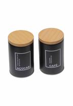 Pote Lata Porta Mantimentos Metal Café Açúcar Redondo Grande Pote Lata Porta Mantimentos Metal Café Açúcar Redondo Grande