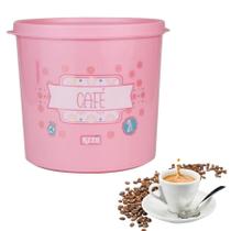 Pote lata Rosa Estampado Café Multiuso 2 Litros Linha Vitagem Azzu