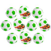 Pote Lembranças Festa Infantil Bola de Futebol Verde Kit 10 Pote Lembranças Festa Infantil Bola de Futebol Verde Kit 10