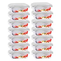 Pote Mantimento Alimentos 370ml Vidro Tampa Não Vaza - 14 Un