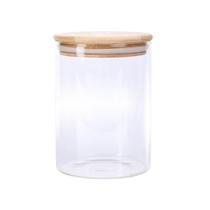 Pote Mantimento Vidro Borossilicato Hermético Tampa Bambu Tempero 600ml Casambiente Pote Mantimento Vidro Borossilicato Hermético Tampa Bambu Tempero 600ml Casambiente
