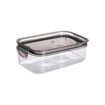 Pote Mantimentos Fechamento Hermético Tampa Trava Mais Cristal Porta Mantimentos 500ML Plasutil