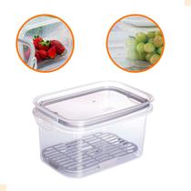 Pote Mantimentos Hermético Com Escorredor Empilhável 1,2 L