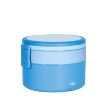 Pote Marmita 2 Andares Redondo com Alça - Azul Pote Marmita 2 Andares Redondo com Alça - Azul