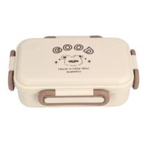 Pote Marmita Bento Box Série Desenho Animado 800mL Marrom Pote Marmita Bento Box Série Desenho Animado 800mL Marrom