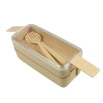 Pote Marmita Bento de Palha de Trigo com Dupla Camada 750ml Pote Marmita Bento de Palha de Trigo com Dupla Camada 750ml