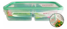 Pote Marmita Com Trava e Divisória Hermético Freshy 730ml Sanremo Pote Marmita Com Trava e Divisória Hermético Freshy 730ml Sanremo