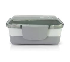 Pote Marmita De 2 Andares 950Ml Joy - Cinza - Jackie Design Pote Marmita De 2 Andares 950Ml Joy - Cinza - Jackie Design