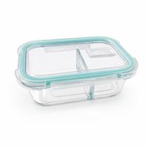 Pote Marmita de Vidro 640ml com Tampa Hermética e Travas Laterais Pote Marmita de Vidro 640ml com Tampa Hermética e Travas Laterais
