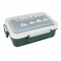 Pote Marmita Lancheira Divisória Inox 1 Litro Garfo Colher - Pote Marmita Lancheira Divisória Inox 1 Litro Garfo Colher -