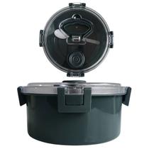 Pote Marmita Redonda Com Colher e Tampa Transparente 1L