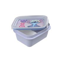 Pote Marmita Stitch com Compartimento e Trava 850 Ml - Plasutil Pote Marmita Stitch com Compartimento e Trava 850 Ml - Plasutil