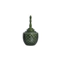 Pote Marrakech Verde Cobre Premium Pequeno - Cerâmica Novo Tempo