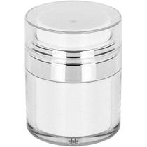 Pote medio para creme com valvula a vacuo