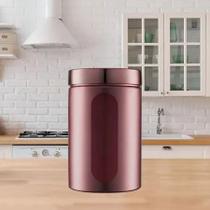 Pote metalizado c/ visor Rose Gold Plástico 1500ml/2000ml